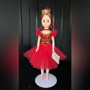Madame Alexander 17” ELISE FIREBIRD DOLL Ballerina Red Dress
